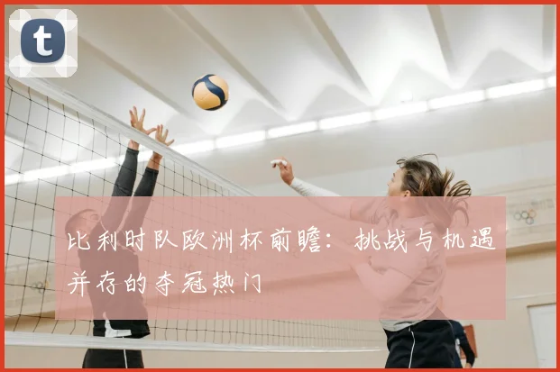 比利时队欧洲杯前瞻:挑战与机遇并存的夺冠热门